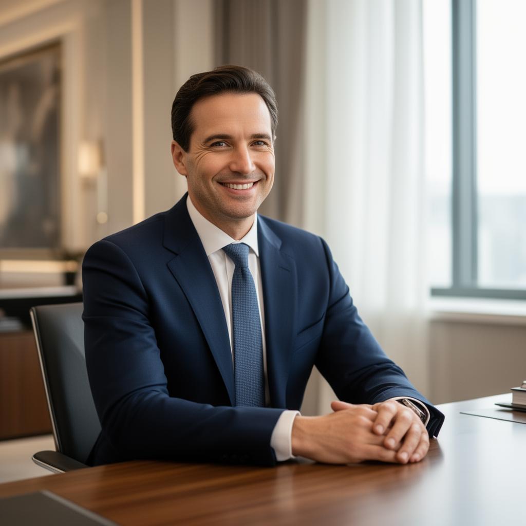 Broker inmobiliario de AIIA Capital reunido con un cliente revisando su plan de financiación